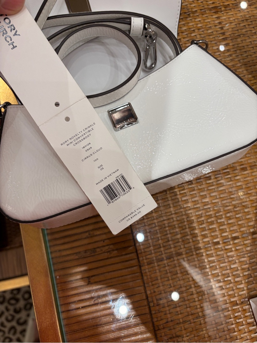 Handbag on display